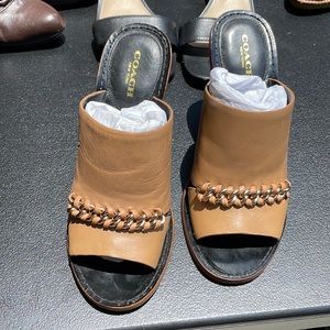 Authentic Coach block sandals - Size 7.5